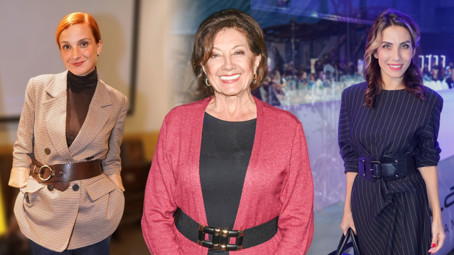 Široké pásky podle slavných žen: Marie Rottrová nosí pásek i přes kardigan, Míša Maurerová jím oživila sako