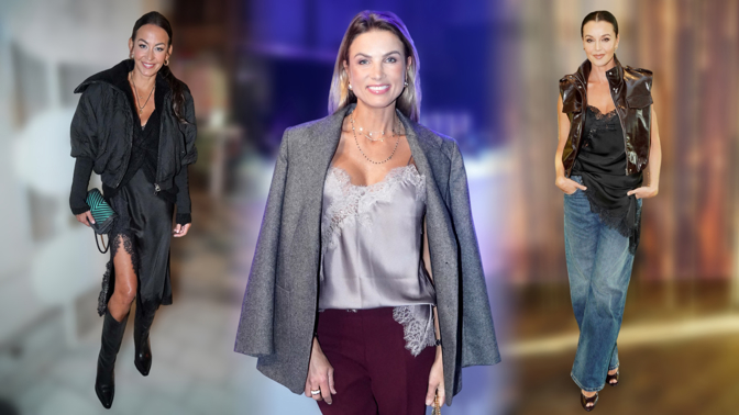 Noste satén jako slavné ženy: Iva Kubelková i Agáta Hanychová kombinují lesk s trendy krajkou, zkuste také barvy podzimu