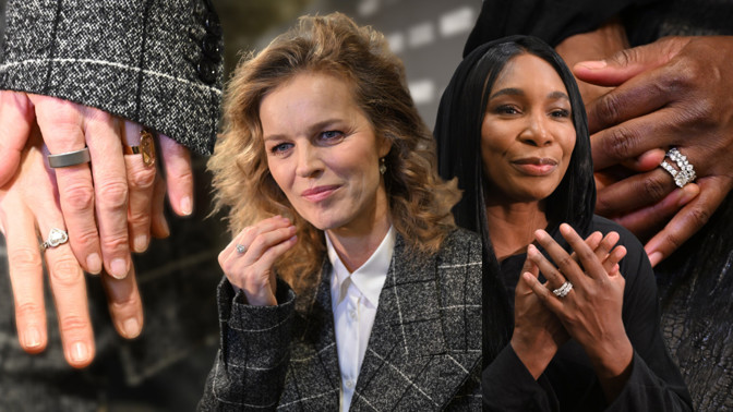 Venus Williams a Eva Herzigová se v Praze pochlubily luxusními šperky: Diamantové srdíčko i zásnubní trojice na jednom prstě