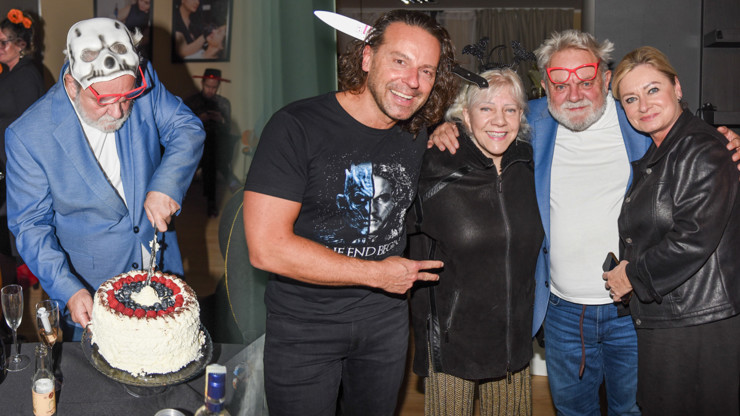 Václav Upír Krejčí oslavil kulatiny. 