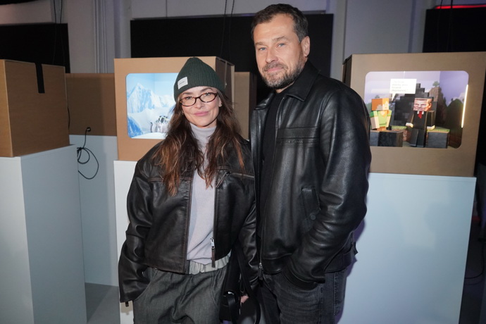 Radka Třeštíková po boku Jaroslava Víta na výstavě TMBK.