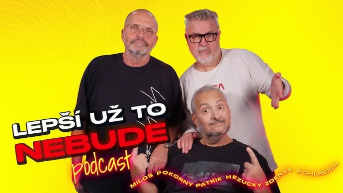 Zdeněk Pohlreich, Miloš Pokorný a Patrik Hezucký v podcastu.