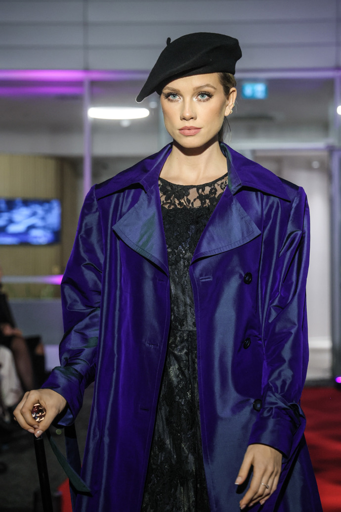 Justýna Zedníková na přehlídce. 