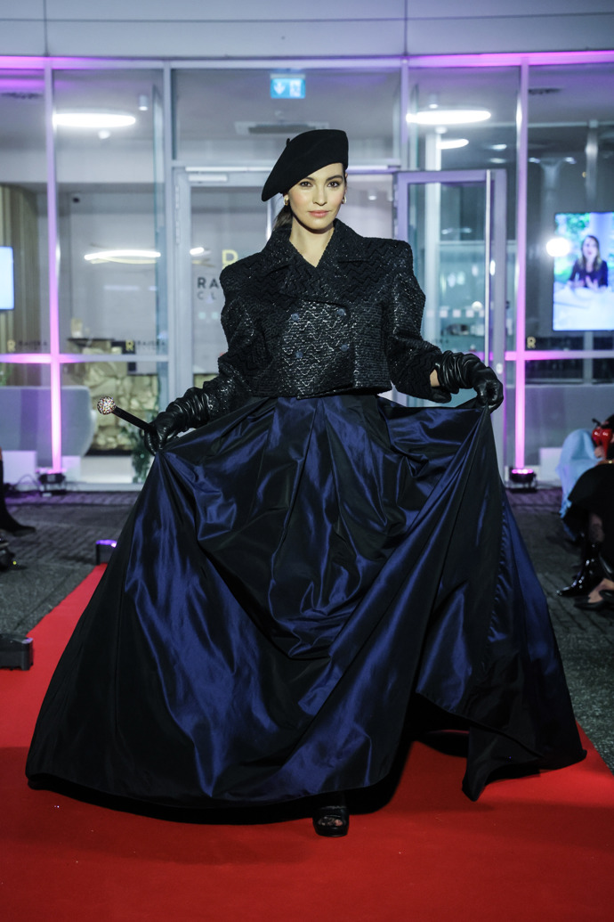 Sára Donutilová ve svém závěrečném modelu. 