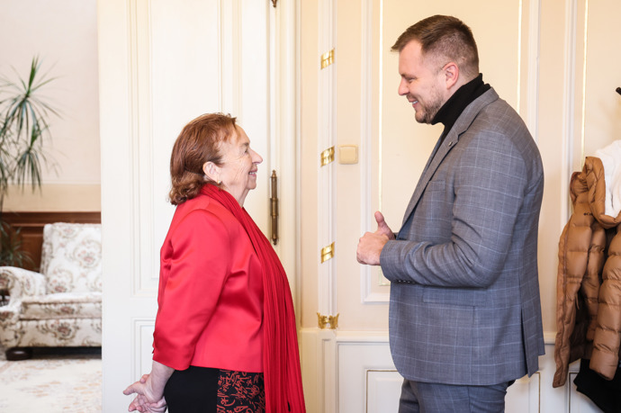 Bývalá první dáma Livia Klausová oslavila 82. narozeniny.