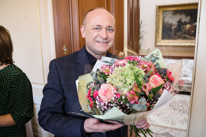 Oslava narozenin Livie Klausové.