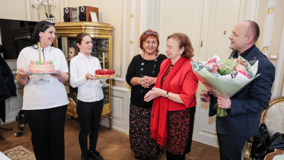 FOTO: Bývalá první dáma Livia Klausová oslavila 82. narozeniny.