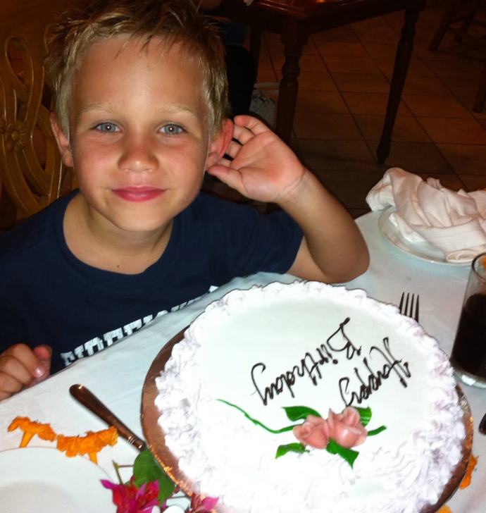 Jakub Mareš v dětství. 