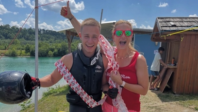 FOTO: Jakub Mareš se svou maminkou.