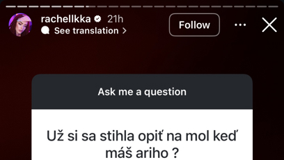 FOTO: Rachel odpovídala na otázky.