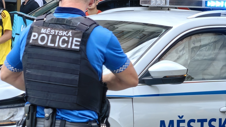 Dopravní nehoda na Václavském náměstí.