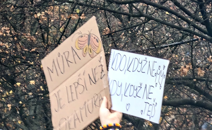 Demonstrace pořádaná spolkem Milion chvilek pro demokracii.