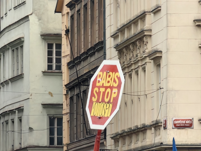 Demonstrace pořádaná spolkem Milion chvilek pro demokracii.