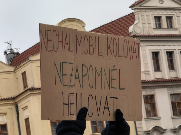 Demonstrace pořádaná spolkem Milion chvilek pro demokracii.