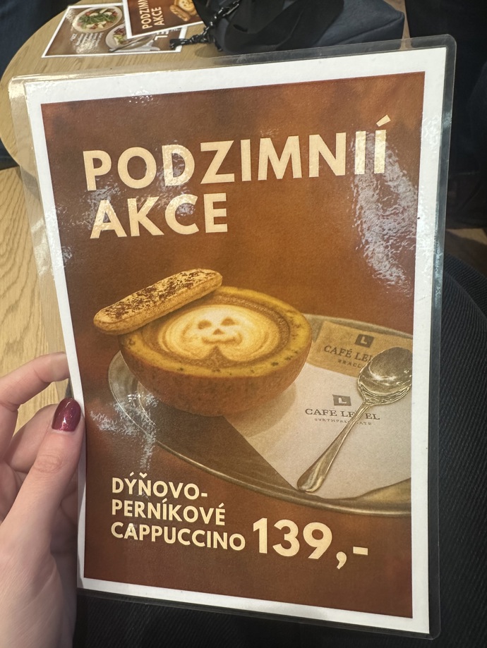 Módní redaktorka Lifee na chvíli upustila od svých obvyklých témat a vyrazila na průzkum podzimních káv. Její kroky namířily třeba do Café Level v Bílé labuti