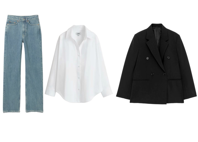 Základem šatníku každé ženy by měly být padnoucí džíny, košile a sako. Ovšem každá žena ty pravé musí najít podle své postavy. 