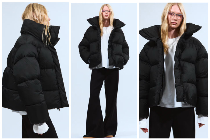 Příklad oversize bundy. 