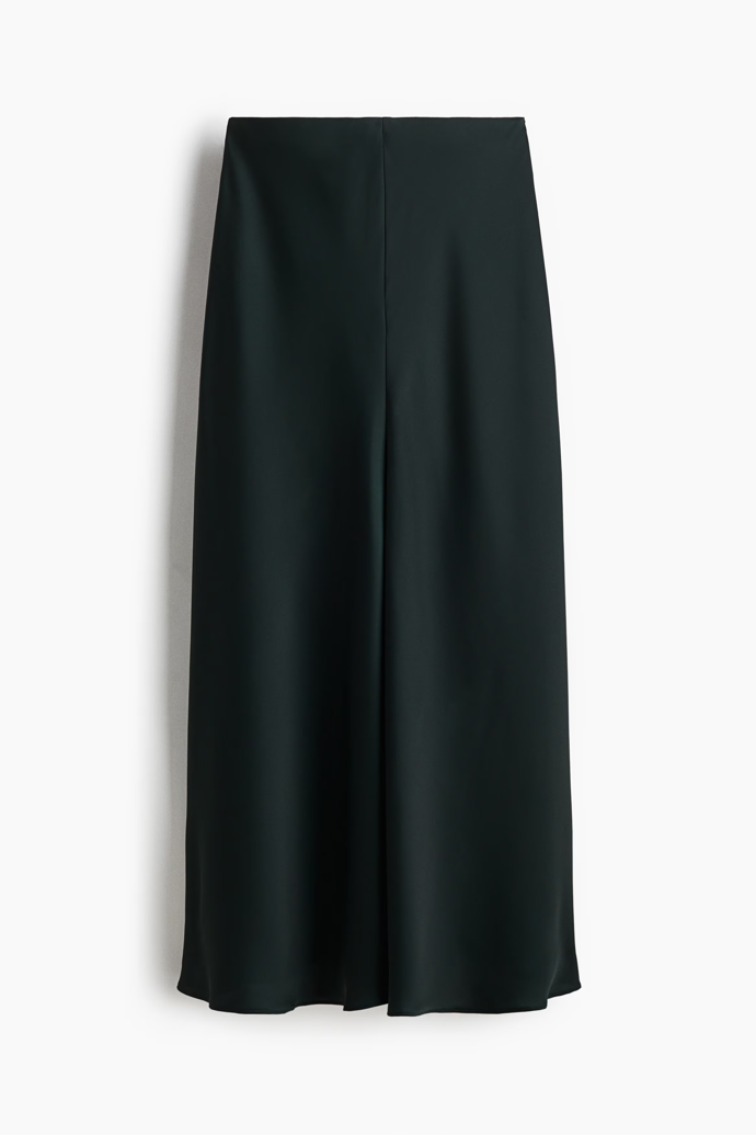 Saténová maxi sukně, H&M, 859 Kč
