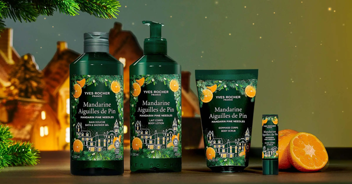 Vánoční sada limitovaná edice Mandarinka & jehličí, Yves Rocher, 446 Kč