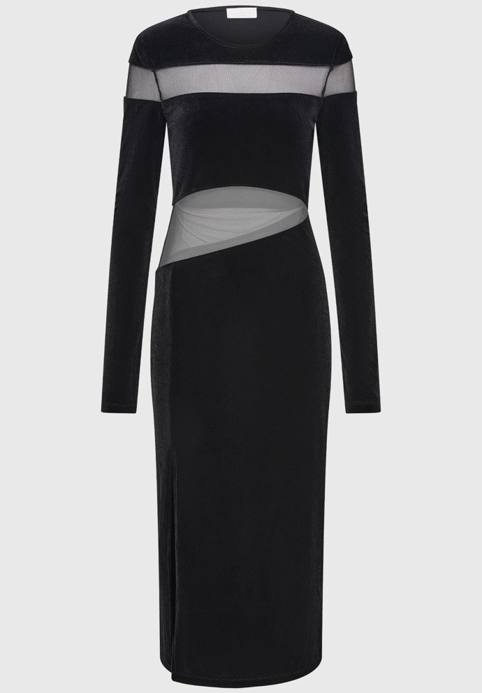 Šaty s průsvitnými detaily, LeGer by Lena Gercke, 1680 Kč