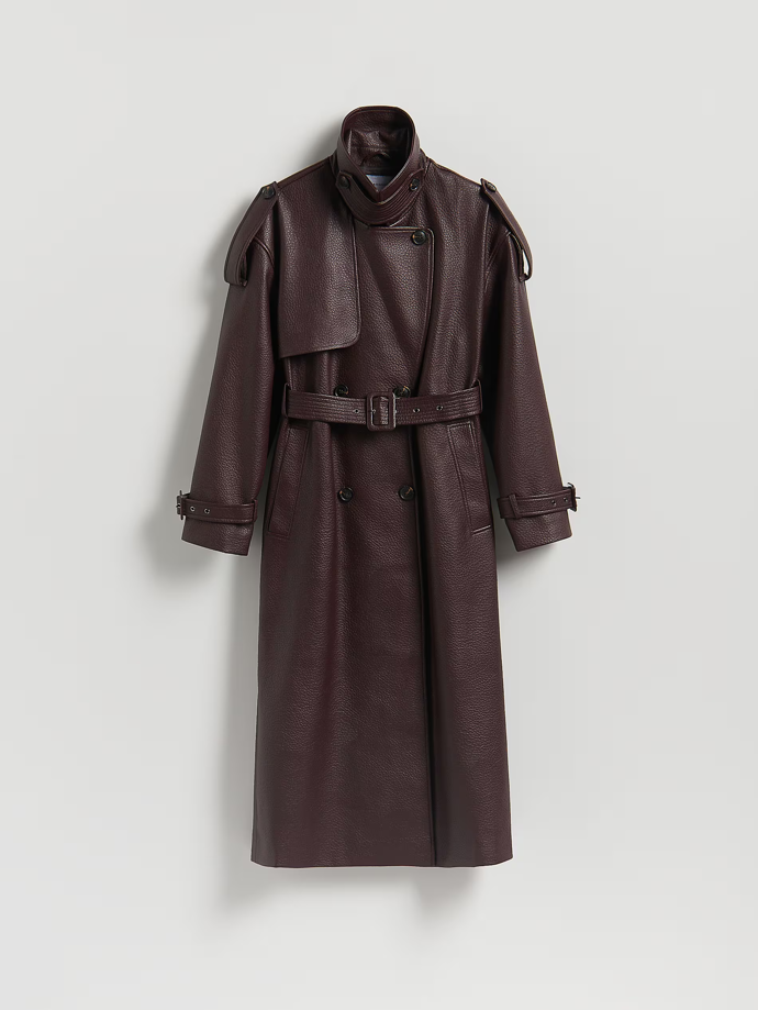 Dvouřadý trenčkotový kabát s páskem, Reserved, 2599 Kč