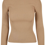 Kontrastem, který krémové tóny zároveň krásně doladí, je v outfitu Zuzany Čaputové béžový svetřík se stojáčkem. Tento kousek pořídíte u Urban Classics za 700 Kč.