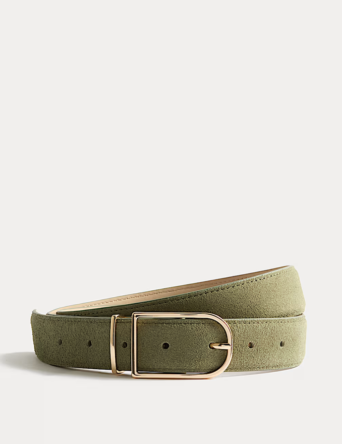 Semišový pásek s přezkou, Marks&Spencer, 619 Kč