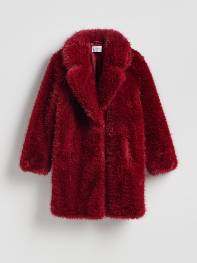 Kabát z napodobeniny kožešiny, Reserved, 2999 Kč
