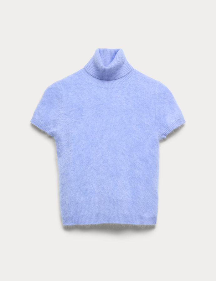 Pletený top s rolákovým límcem z čistého kašmíru, Marks&Spencer, 3999 Kč