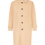 Kabát s límečkem a na knoflíky v béžovém odstínu má v nabídce třeba značka PAUL za 4500 Kč.