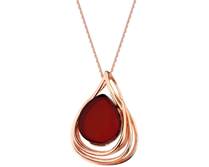 Stříbrný přívěsek s jantarem, Apart, 1290 Kč