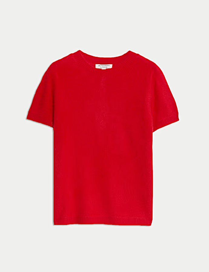 Pletený top s vysokým podílem vlny merino a kašmírem, Marks&Spencer, 3999 Kč