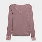 Termo top s dlouhým rukávem z modalu a kašmíru, Marks&Spencer, 999 Kč