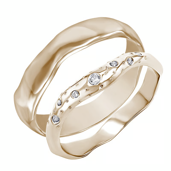 Nepravidelné snubní prsteny, Eppi, 53012 Kč