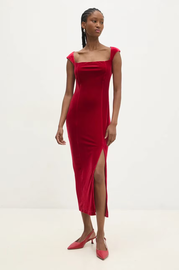 Velurové šaty, Answear.LAB, 2399 Kč