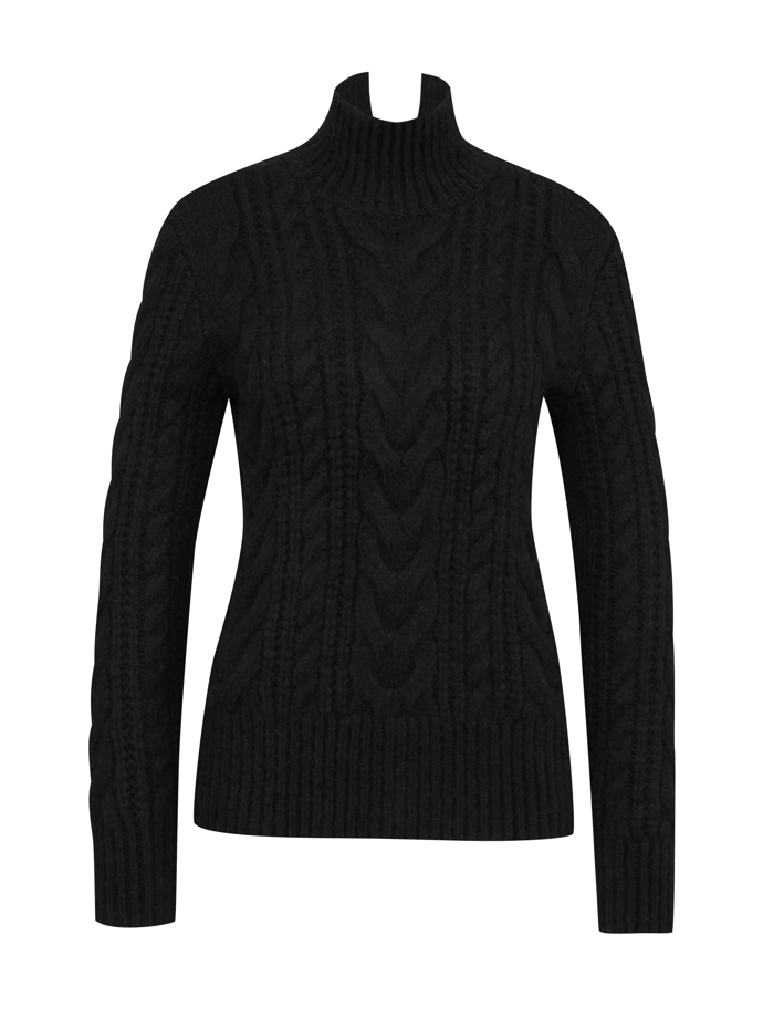 Aby váš černý outfit nebyl nudný, vsaďte na svetr se strukturovanými detaily. Má je třeba i tento rolák od značky Orsay za 999 Kč.