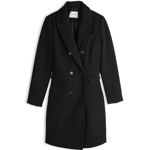 Skvělým základem je delší černý kabát. Tento dvouřadý model prodává Gate za 1198 Kč