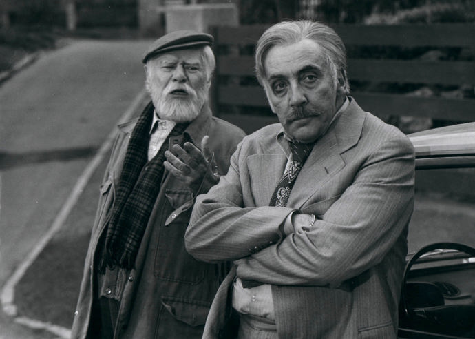 Film Já už budu hodný, dědečku vypráví o stárnoucím herci Theodorovi Bergnerovi, který je navenek "primadona" a v soukromí cholerik. Jednoho dne ale potká ve vlaku kouzelného dědečka (ve filmu ho představoval Ladislav Pešek).