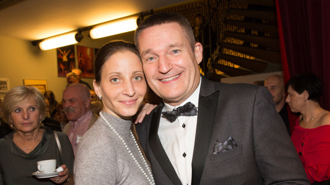 Vladimír Hron se svou manželkou Michaelou.