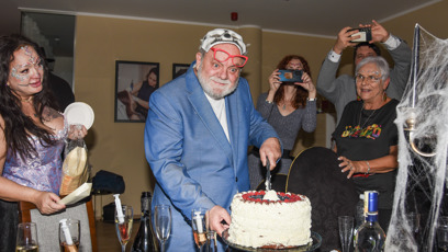 FOTO: Václav Upír Krejčí slavil dodatečně 70. narozeniny.