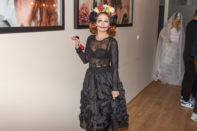 Barbora Fišerová dorazila v kostýmu. 