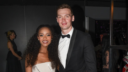 FOTO: Rebecca Diatilová a David Chmátal na předávání hudebních cen Český slavík 2025.