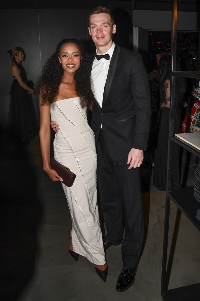 Rebecca Diatilová a David Chmátal na předávání hudebních cen Český slavík 2025.