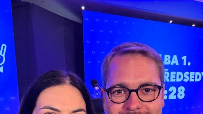 FOTO: Matěj Ondřej Havel s Markétou Pekarovou Adamovou.