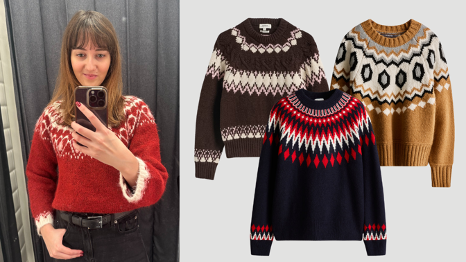 Skotský motiv dobývá české butiky: Svetry se vzorem fair isle jsou elegantnější než kdy dřív