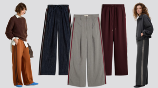 20 nejkrásnějších širokých kalhot s postranními pruhy: Spojují pohodlí a efekt prodloužení nohou