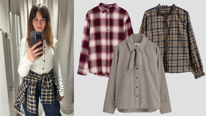 Na lovu v obchodech: Módní redaktorka Lifee našla nejkrásnější kostkované košile od 300 Kč
