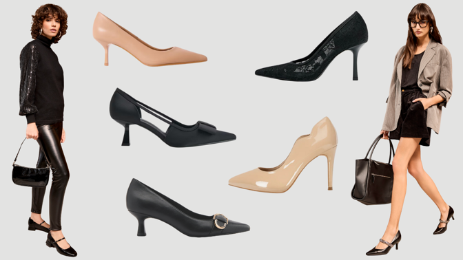 Jediné boty, které užijete po celý rok: Klasické černé či béžové lodičky do špičky nezklamou v žádné situaci