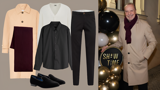 Pánská klasika v podání Štefana Margity: Parádně využil trendy barvy podzimu a přidal i luxusní detail