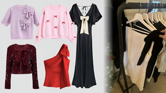 Nejstylovější detail zimy 2025: Mašle a mašličky zdobí svetry i šaty, nebojte se ani maxi velikostí